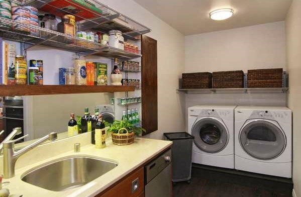 eclectic laundry room