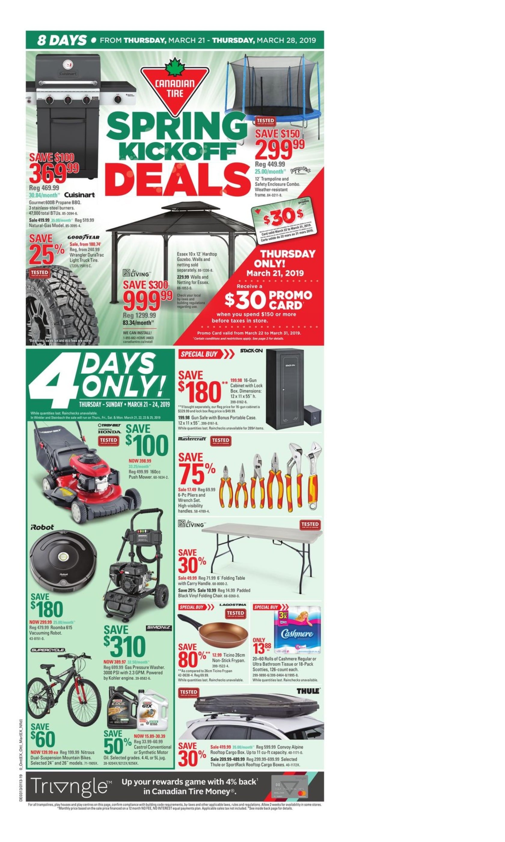 Canadian Tire Flyer Spring Kickoff Deals March 21 To 27 2019