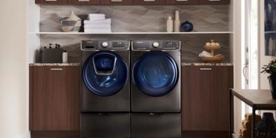 win front loading laundry samsung washer dryer set