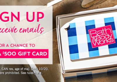 WIN a $500 Bath & Body Works Gift Card • Canadian Savers