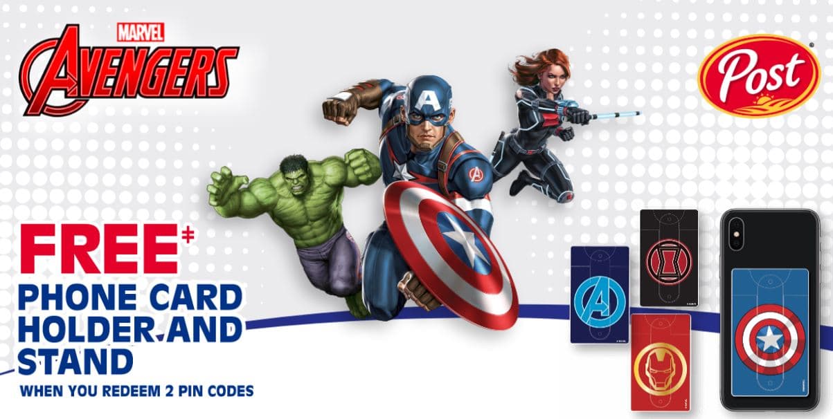 free marvel phone card holder and stand