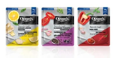 win oceans tuna flavoured pouches