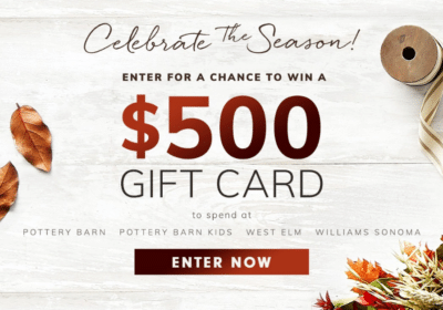 giveaway pottery barn west elm contest