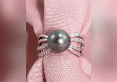 Diamond Tahitian Pearl Ring 1