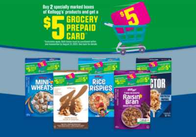 Get a free 5 Grocery Gift Card from Kelloggs