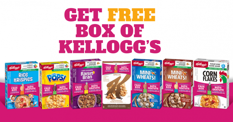 box of Kelloggs for free