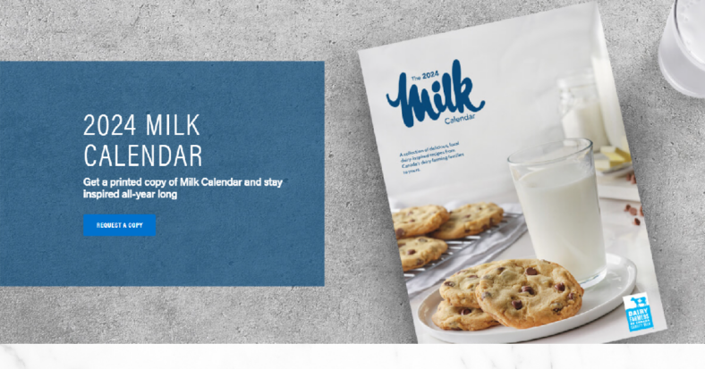 free milk calendar