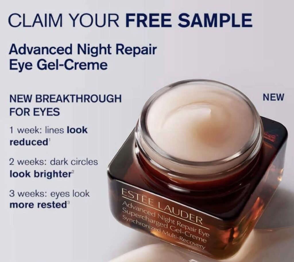 estee lauder free samples advanced night repair cream 3