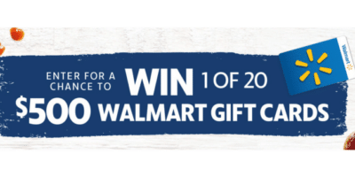 Win 1 of 20 500 Walmart Gift Cards