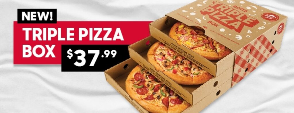 pizza hut coupons triple pizza box