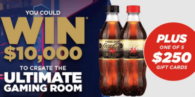 Win Free Coca Cola Beverages 10000 in Cash 250 VISA Gift Cards