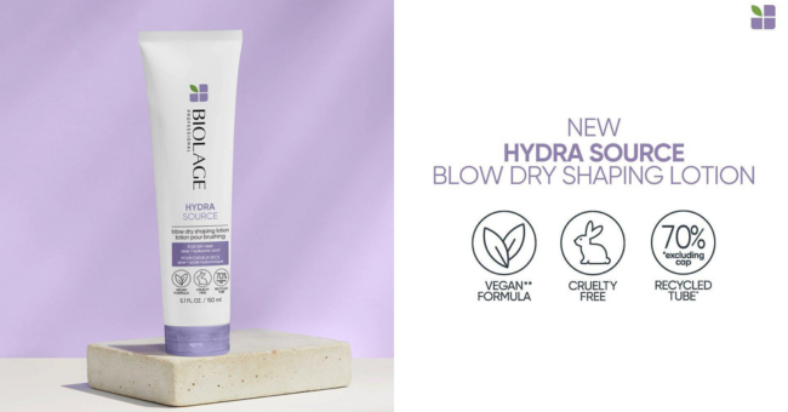 Get Free Samples of Biolages Hydra Source Blow Dry Shaping Lotion