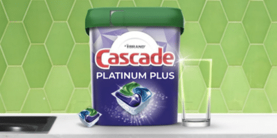 PG Free samples of Cascade Platinium Plus Dishwasher Tabs