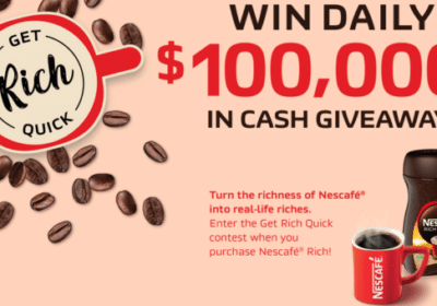nescafe Win 10000 in Cash 4 Winners or 500 Instant Prizes 127 Winners
