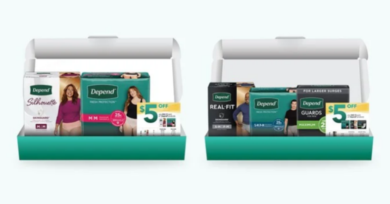Free Depend Trial Kits for Men and Women