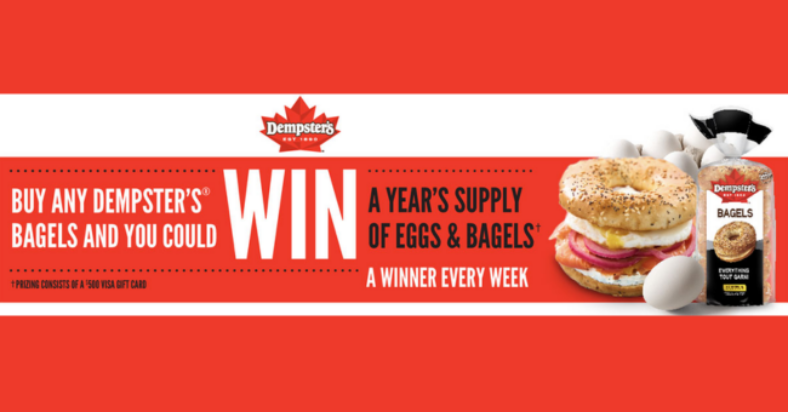 Win 1 of 6 500 Weekly Visa Gift Cards from Dempsters 1