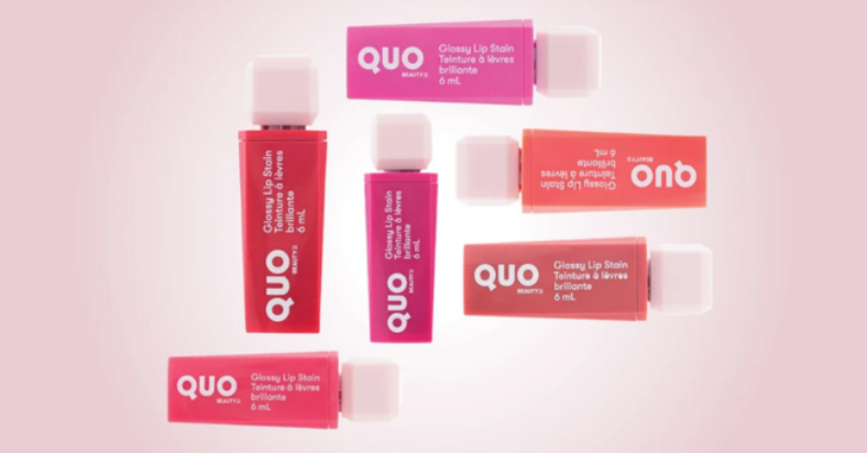 Win 2 Sets of Quo Beauty Glossy Lip Stains from The Kit 288 value