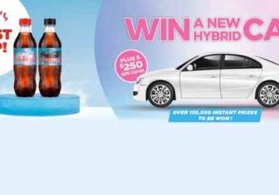 Win FREE Coca Cola 5 x 250 in Cash a 30000 Hybrid Car…