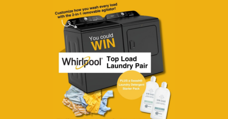Win a 2034 Whirlpool Laundry Pair