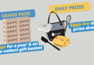 Win Free Eggs for a Year more. 14 Winners