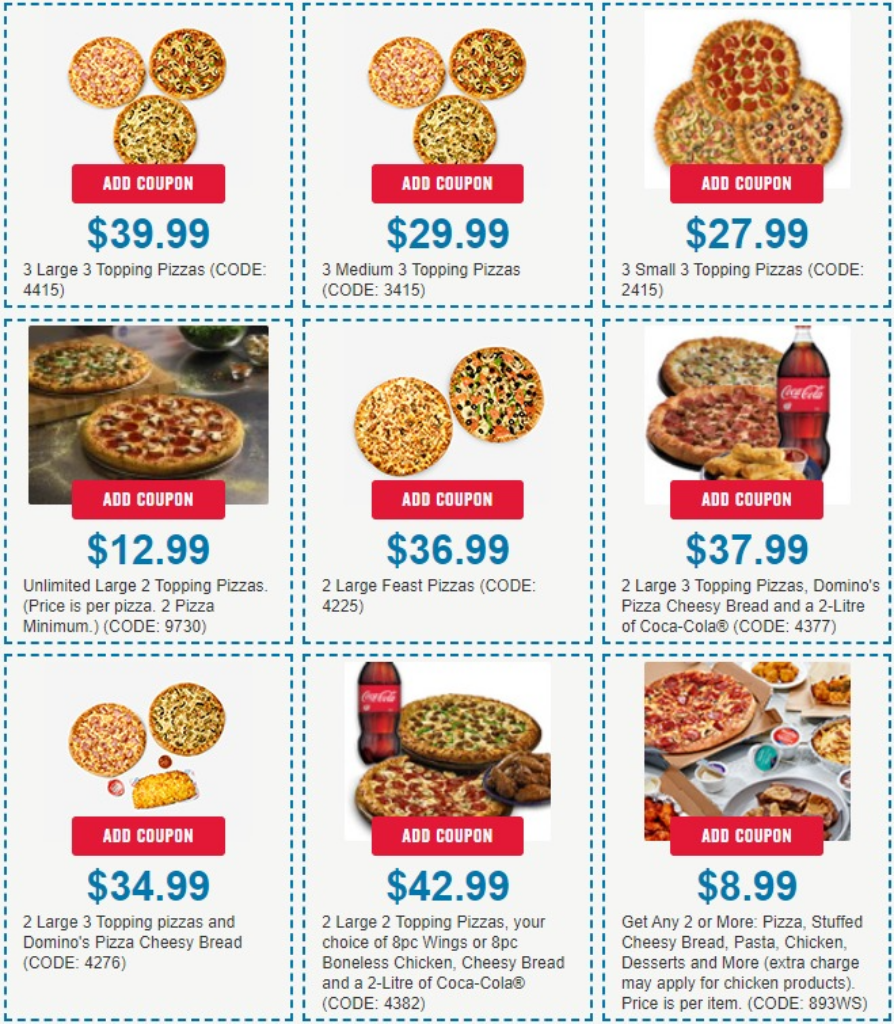 dominos coupons 1 2