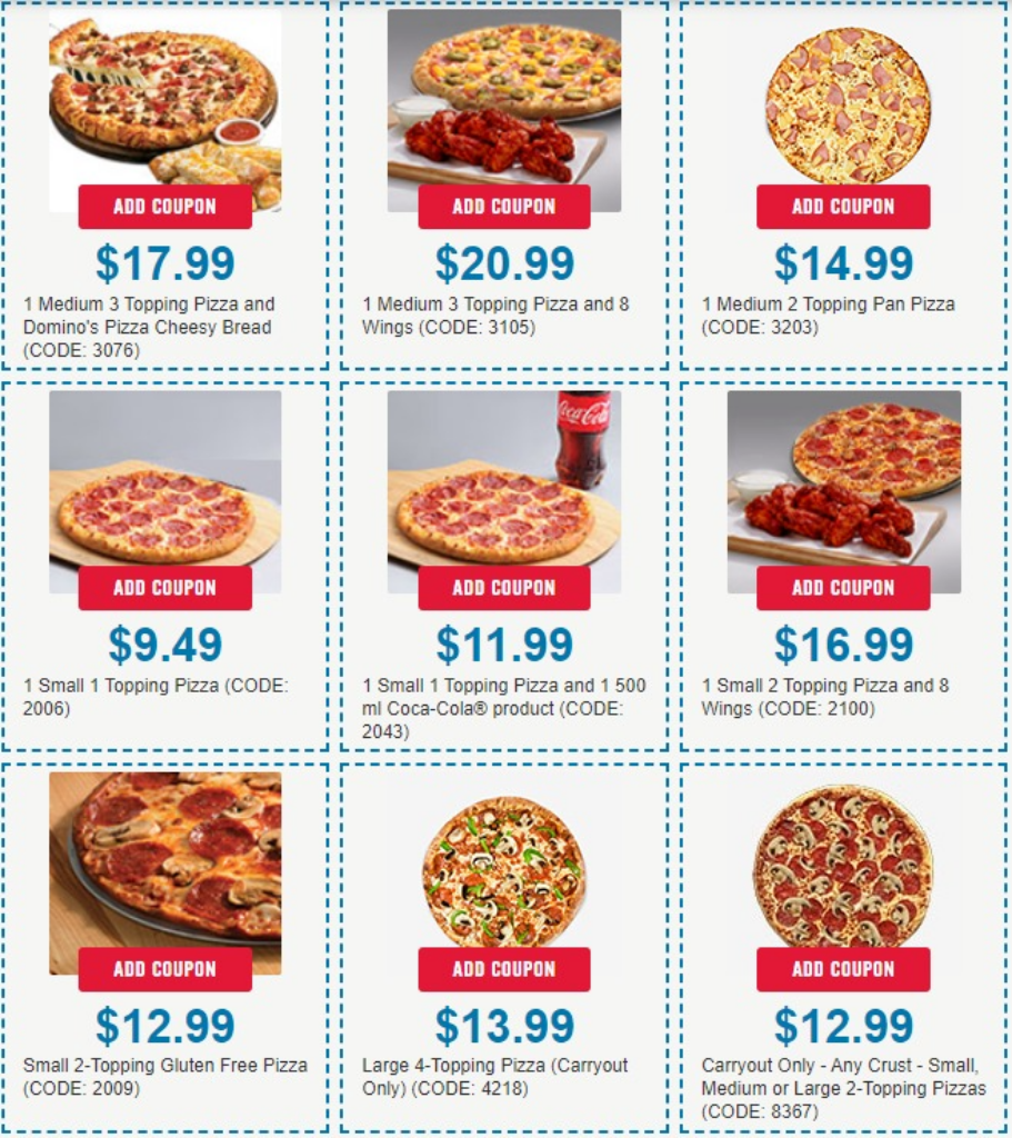 dominos coupons 4