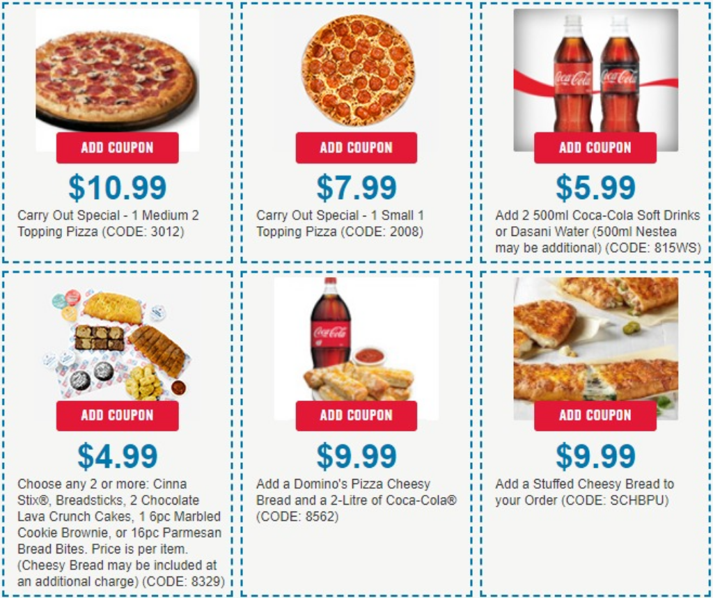 dominos coupons 5