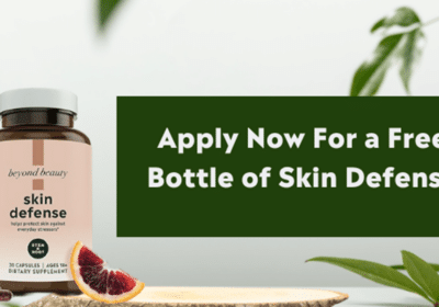 free skin defense bottle