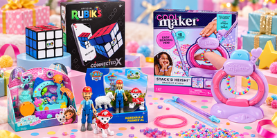 Coffret de jouets festif pastel
