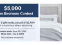Win 1 of 2 $2,500 Linen Chest Gift Cards